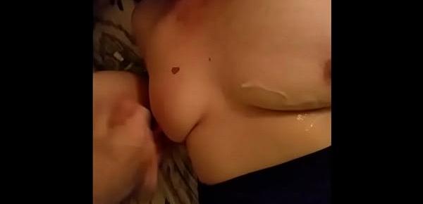  Letting the boys come on moms boobs